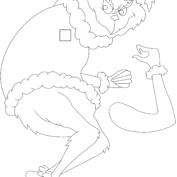 Grinch Christmas Cutout